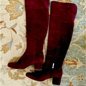 Sam Edelman Burgundy Heeled Boots